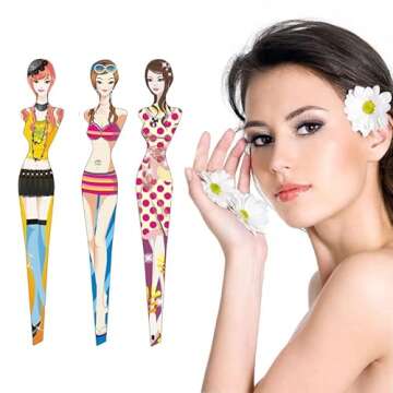 6Pcs Professional Girl Eyebrow Tweezer Stainless Steel Slanted Eyebrow Tweezers Eyebrows Hair Remover Tools Cosmetics Beauty (random color)…