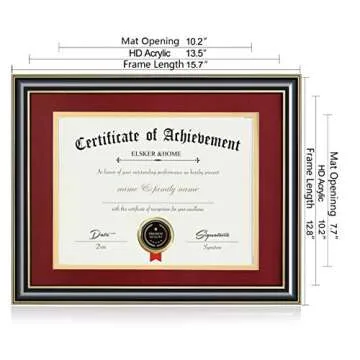 ELSKER&HOME 8.5x11 Document Frame in High Gloss Finish