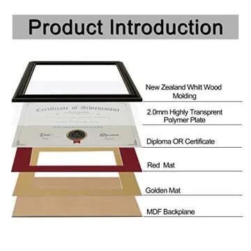 ELSKER&HOME 8.5x11 Document Frame in High Gloss Finish