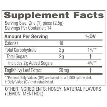 Zarbee's Naturals Honey Cough Soothers with Ivy Leaf Extract