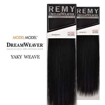 Model Model Human Hair Weave Dream Weaver Yaky (12 Inch (Pack of 2), 1)