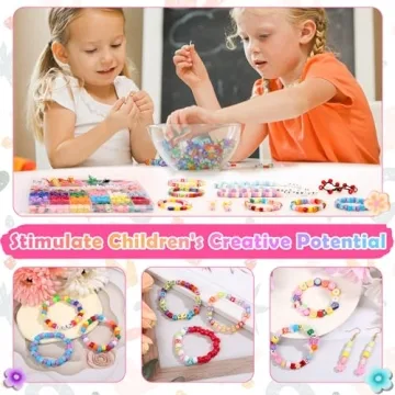 Cridoz Bead Bracelet Making Kit - Colorful Craft Fun
