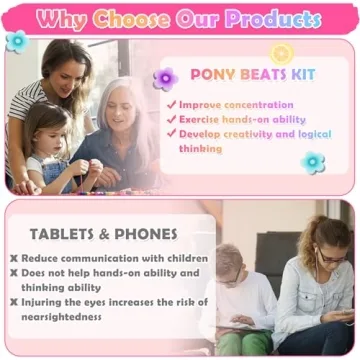 Cridoz Bead Bracelet Making Kit - Colorful Craft Fun