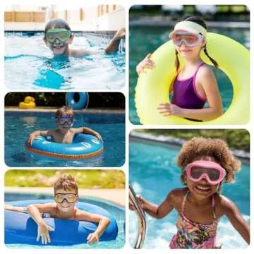 Graynoma 2 Packs Swim Goggles with Ear Plugs - Anti-Fog UV Protection for Men Women Adult Youth Water Goggles (Green and Dark Pink)