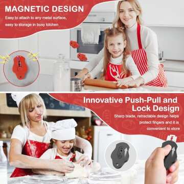 MGVK Bread Lame, Magnetic Storage Sourdough Scoring Tool With 5 Individual Blades For Artisan Bread,...