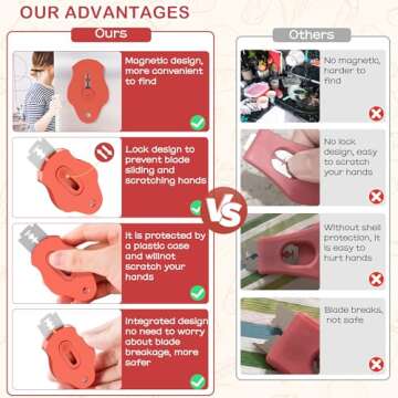 MGVK Bread Lame, Magnetic Storage Sourdough Scoring Tool With 5 Individual Blades For Artisan Bread, Essential Sourdough Baking Supplies (Black)