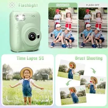 Kids Camera Instant Print 3.0" HD with 32GB Card