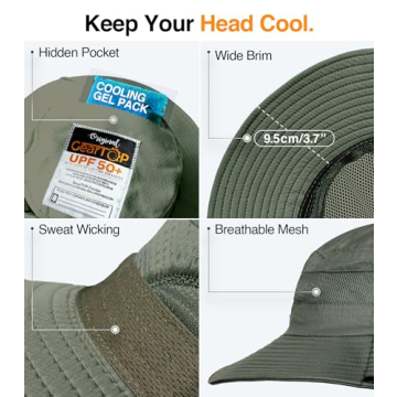 GearTOP Wide Brim Sun Hat - UV Protection & Style