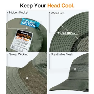 GearTOP Wide Brim Sun Hat - UV Protection & Style