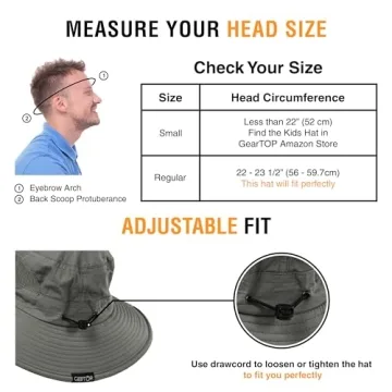 GearTOP Wide Brim Sun Hat - UV Protection & Style