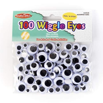 Peel'n Stick Wiggle Eyes Assorted Sizes for Crafts