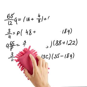 Zonon 4 Pieces Microfiber Shag Whiteboard Eraser Washable Microfiber Shag Board Dry Eraser for Marke...