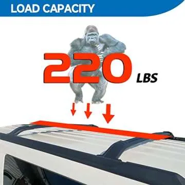 TUNTROL Max Loading 220lbs Thickened Roof Rack Cross Bars Fit for 2015-2020 Chevrolet Suburban & Tahoe, GMC Yukon & Yukon XL, Cadillac Escalade & Escalade ESV
