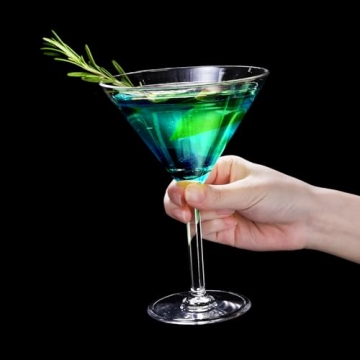 Yopay Unbreakable Martini Glasses Set of 6 for All Occasions