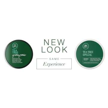 Tea Tree Grooming Pomade, Flexible Hold + Shine, For All Hair Types, Especially Wavy + Curly, 3 oz.