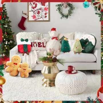 Christmas Tree Pillows Stuffed Tree Shaped Pillow Soft Christmas Throw Pillows Cute Tree Throw Pillow Decorative Pillows for Christmas Party Cushion Home Decor,Light Green,11.8 Inch