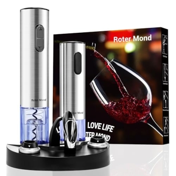 Roter Mond Electric Wine Opener Set - 7-in-1 Premium Wine Accessory Package
