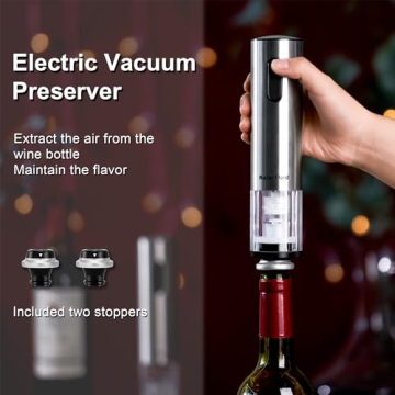 Electric Wine Opener Set by Roter Mond for Effortless Uncorking