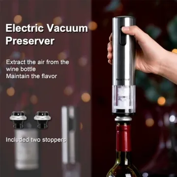 Electric Wine Opener Set by Roter Mond for Effortless Uncorking