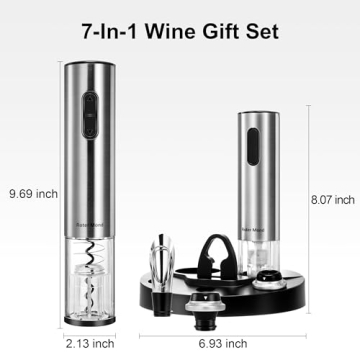 Electric Wine Opener Set by Roter Mond for Effortless Uncorking