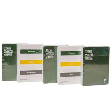 Three Words Game - A Family charades Game of guessing Using Three Words and Gestures - Contains 750 Words