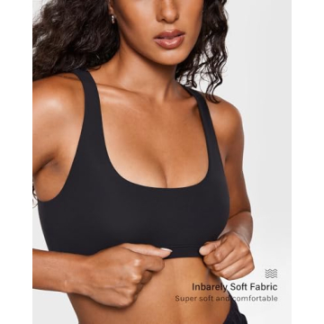 INLYRIC Women’s Soft Racerback Bralette - 2 Ways to Wear