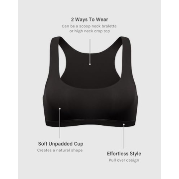 INLYRIC Women’s Soft Racerback Bralette - 2 Ways to Wear