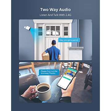 MTM Wireless Outdoor Security Camera Rechargeable Battery Powered WiFi Surveillance IP Camera 1080P Home Security with Night Vision, PIR Motion Detection, 2-Way Audio, IP66 Waterproof