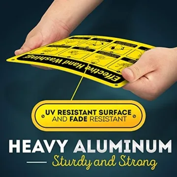 Hand Washing Sign - Durable, Weather-Resistant, Made in USA