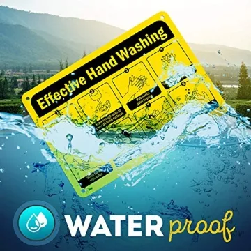 Hand Washing Sign - Durable, Weather-Resistant, Made in USA