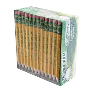 Ticonderoga Golf Pencils with Erasers, Pack of 72