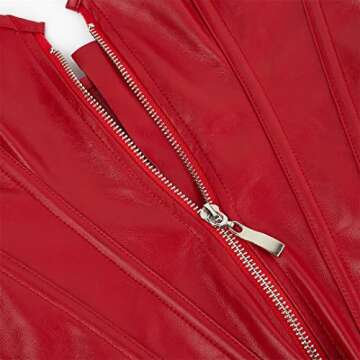 Plus Size Steampunk Faux Leather Corset for Women