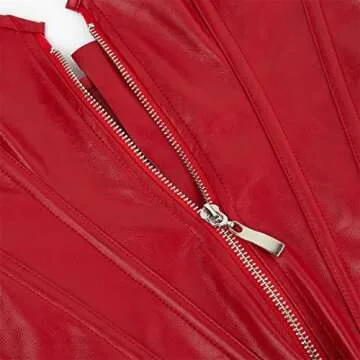 Plus Size Steampunk Faux Leather Corset for Women