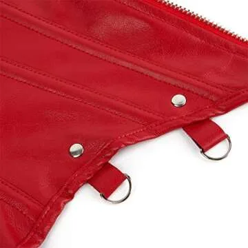 Plus Size Steampunk Faux Leather Corset for Women