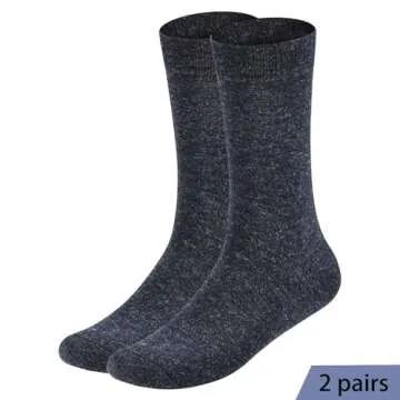 NinetoFiveLife Pack of 6 Mens Socks Merino Wool Socks for Men Casual Dress Socks Soft and Comfortable Breathable Size 6-12
