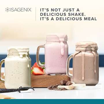 Isagenix IsaLean Shake - Nutrient-Dense Protein Powder for Ready-to-Drink Shake - Creamy Dutch Chocolate, 14 Packets