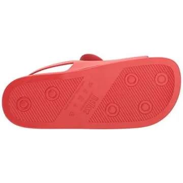 Melissa Womens Beach Slide Sandal + Disney Beach Slide Sandal, Red, Size 10