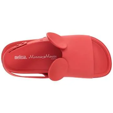 Melissa Womens Beach Slide Sandal + Disney Beach Slide Sandal, Red, Size 10