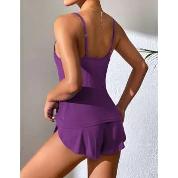 Ekouaer Women's Pajamas Set Soft Sleepwear Cami & Shorts