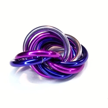 Möbii Fidget Ball (MultiColor): Quiet Mobius ADHD Stress Relief Tool