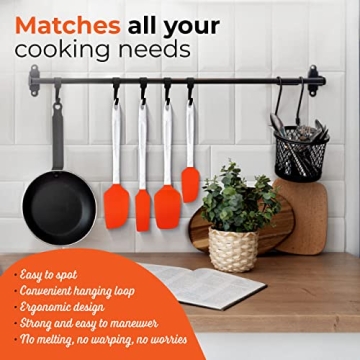 M KITCHEN Silicone Spatula Set - 4 Piece Utensils