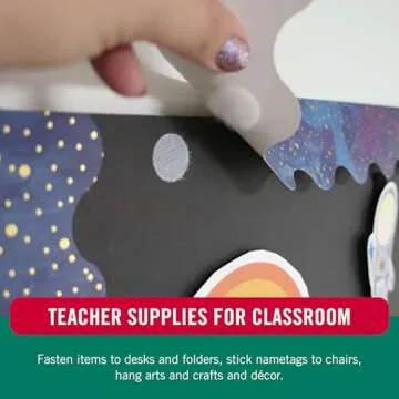 VELCRO Brand - 91302 Thin Clear Dots with Adhesive | 75count | 5/8" Circles | For Crafting School Projects, Home and Office Organization | Low Profile Design