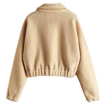 ZAFUL Sherpa Half Zip Pullover for Stylish Comfort