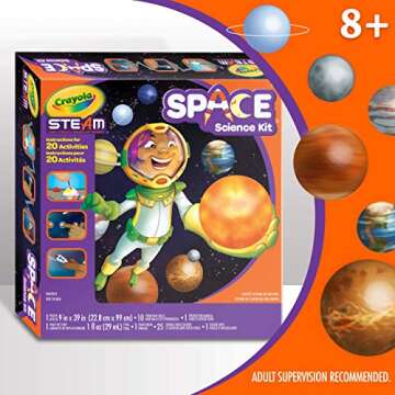 Crayola Solar System Science Kit, Educational Toy, Gift for Kids, Ages 7, 8, 9, 10