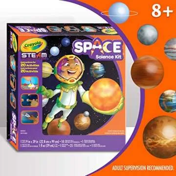 Crayola Solar System Science Kit, Educational Toy, Gift for Kids, Ages 7, 8, 9, 10