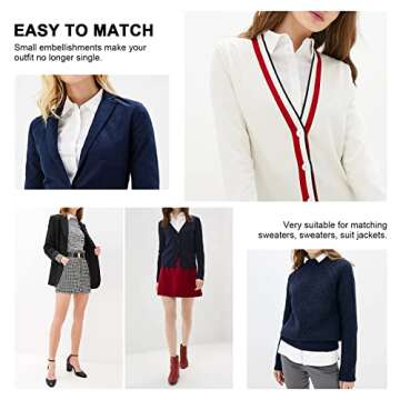 TAKIYA Fake Collar Detachable Blouse Dickey Collars Half Shirts False Collars Top for women Girls Outfits Casual Work