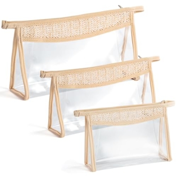 Belanttega Boho Cosmetic Bag 3Pcs Waterproof Summer Travel