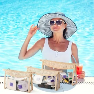 Belanttega Boho Cosmetic Bag 3Pcs Waterproof Summer Travel