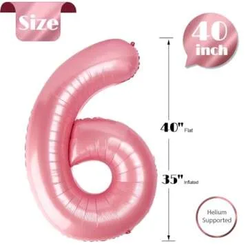 Celebrate with Pearlescent Pink 6 Balloon for Birthdays