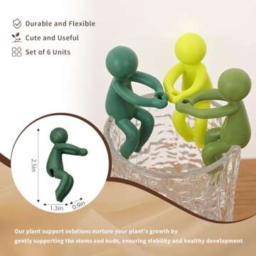 lEPECQ 6Pcs Plant Propagation Friends, Plant Cutting Holder for Stems, Sprouts and Shoots, Plant Pro...
